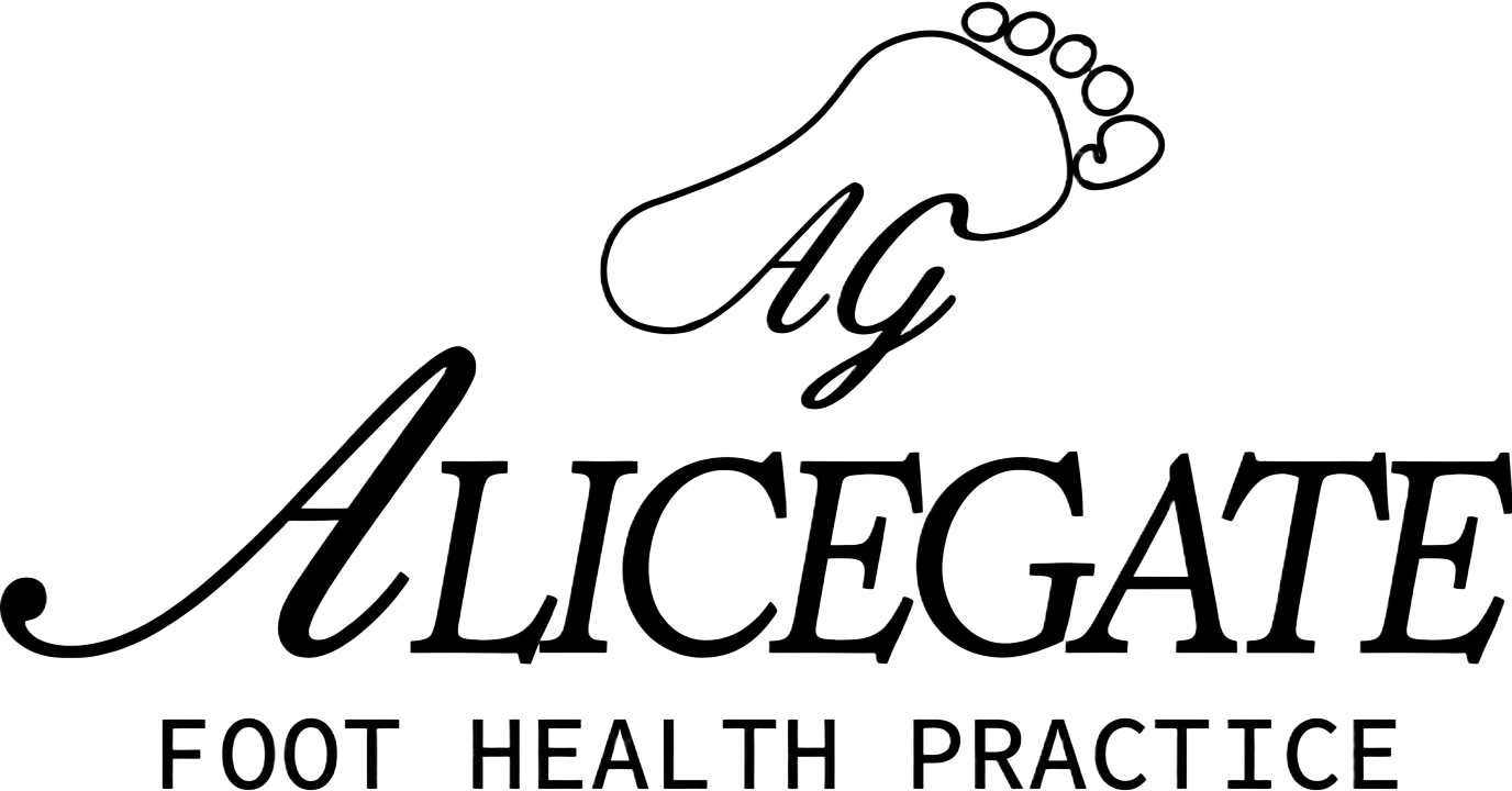 Alicegate Foot Health Practice logo: home visit foot care in Hertfordshire
